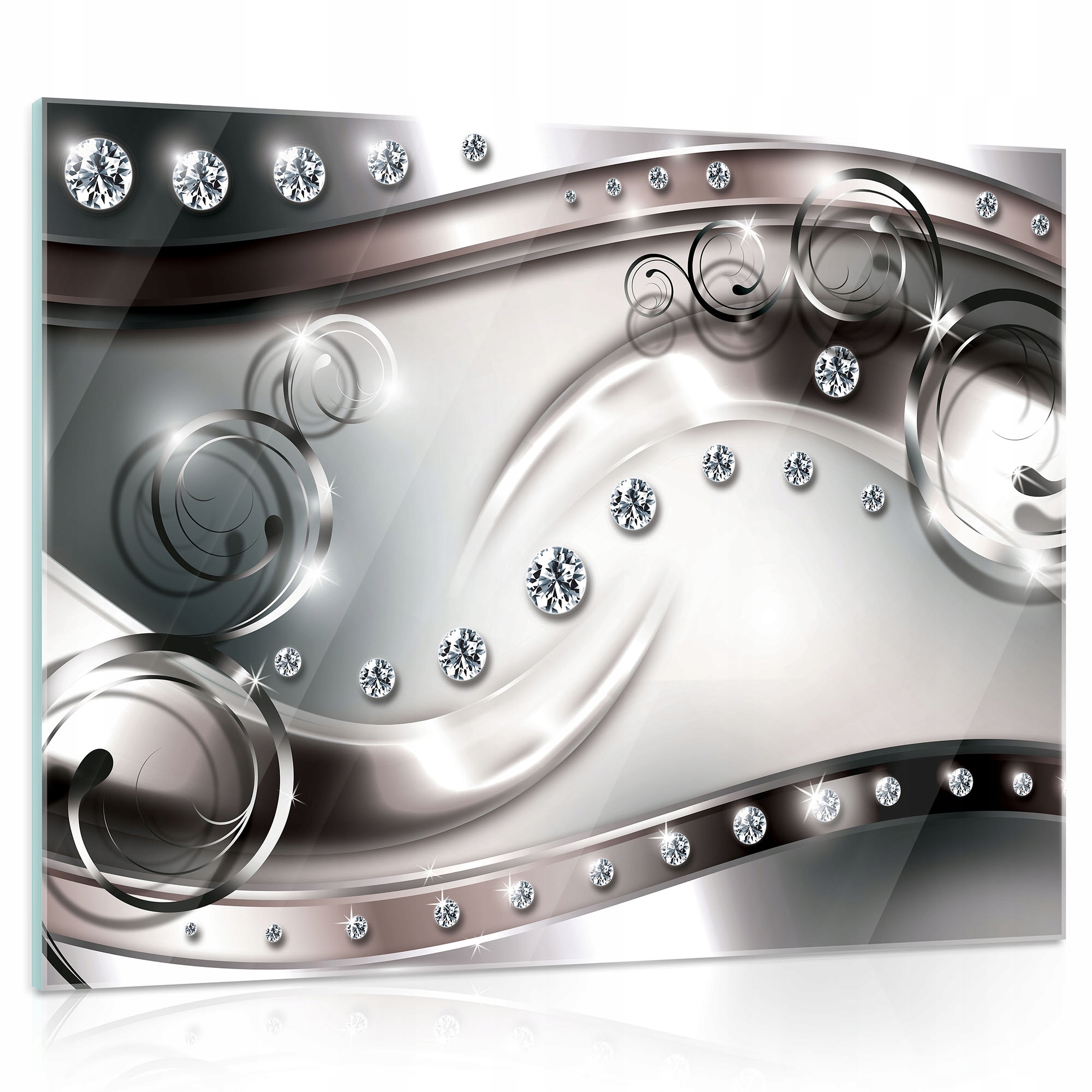 Obraz na skle Abstrakce diamanty 80x60