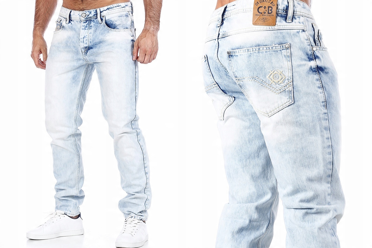

Jasne Jeansy Cipo Baxx Regular Fit 30/34 80-82cm