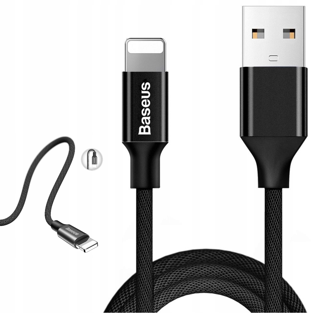 

Kabel Przewód 1,8M Baseus Oplot Do Iphone 8 X 11