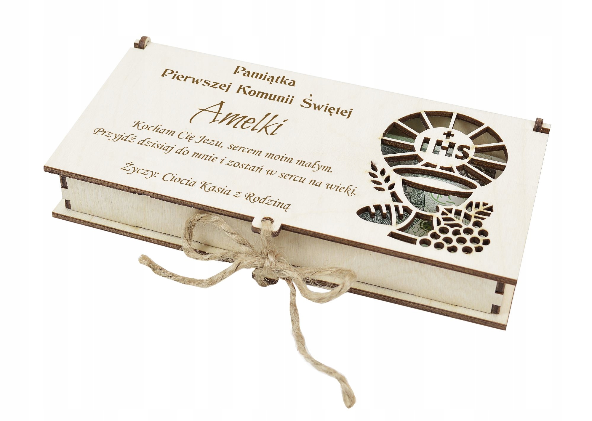 

Pudełko Na Pieniądze Pamiątka Pierwsza Komunia-