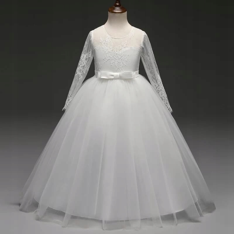 Suknia Wizytowa Komunijna Pokomunijna Ślub Bal Dostępne Wiek dziecka 10 lat +