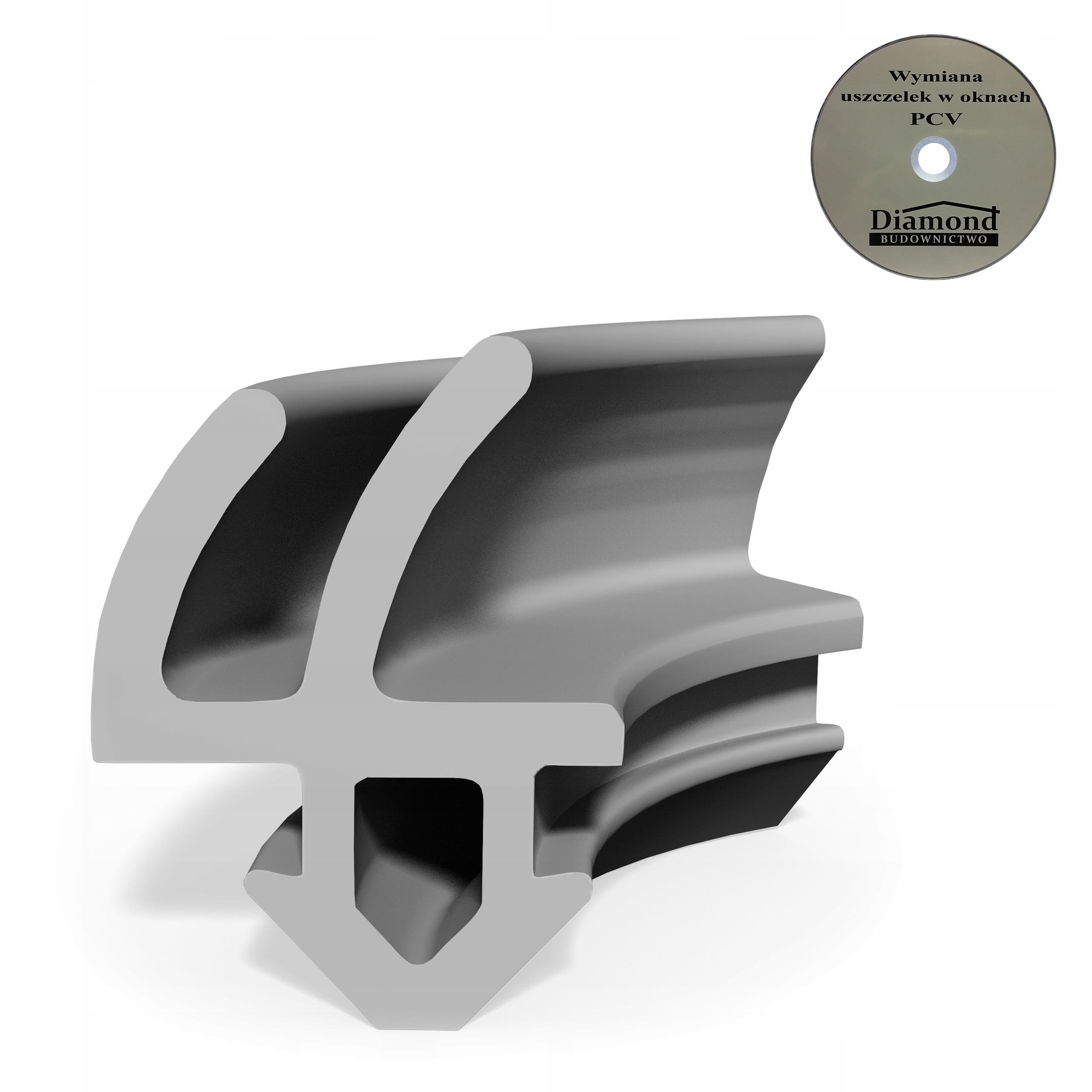 Uszczelka okienna do okna okien REHAU KR-10 SZARA Uszczelki okienne SZARE