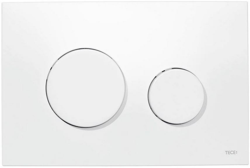 Tece Splachovací tlačítko TeceLoop bílý lesk pro podomítkový modul Wc misky 9240920