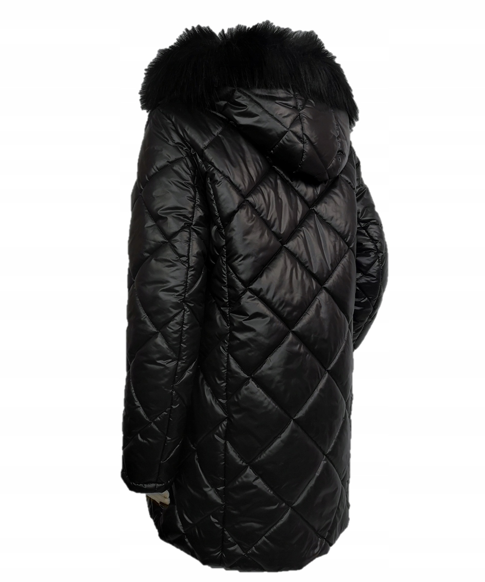 KURTKA ZIMOWA OCIEPLANA PŁASZCZ PIKOWANY 5XL 60 62 Linia plus size (duże rozmiary)