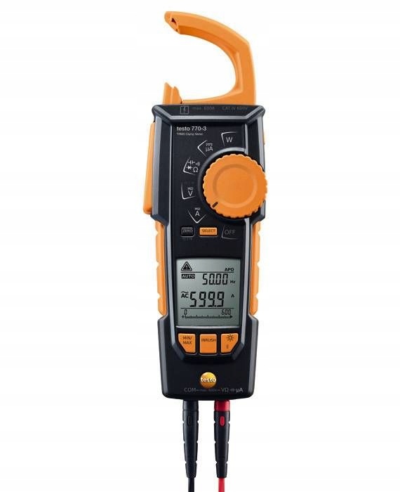 Amperomierz cęgowy TRMS Testo 770-3 z Bluetooth, 24 msc Kod producenta 0590 7703
