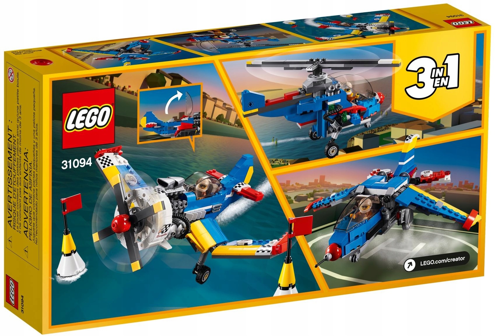 LEGO CREATOR 3W1 31094 SAMOLOT HELIKOPTER ODRZUTOW Marka LEGO