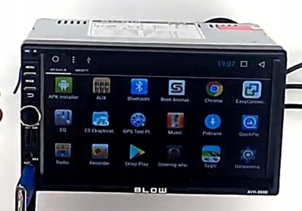 RADIO BLOW 2DIN AVH9900 GPS BT SD USB ANDROID WiFi Napięcie zasilania wyświetlacza 12 V