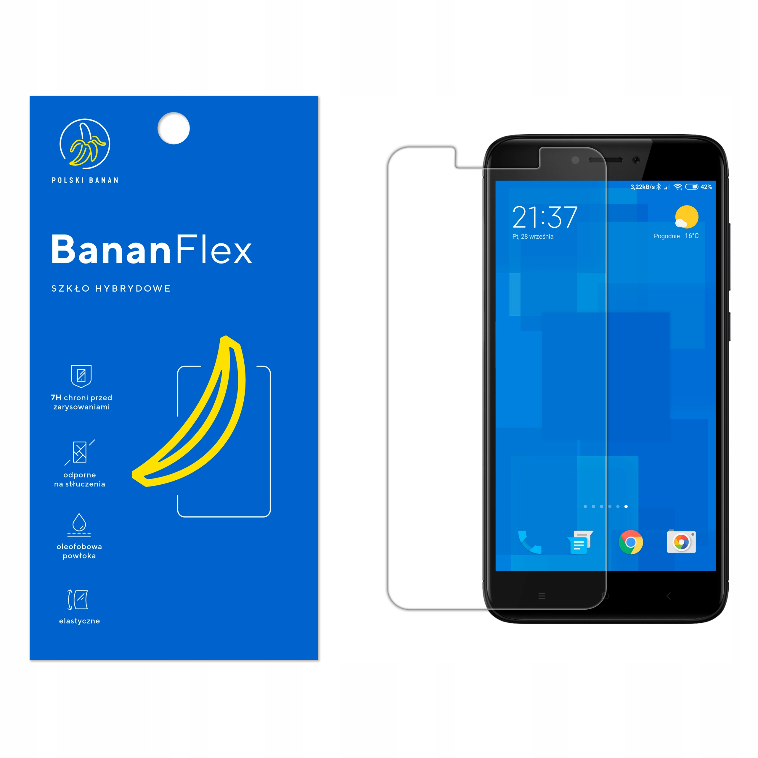 

Szkło Hybrydowe Polski Banan 7H do Xiaomi Redmi 4X
