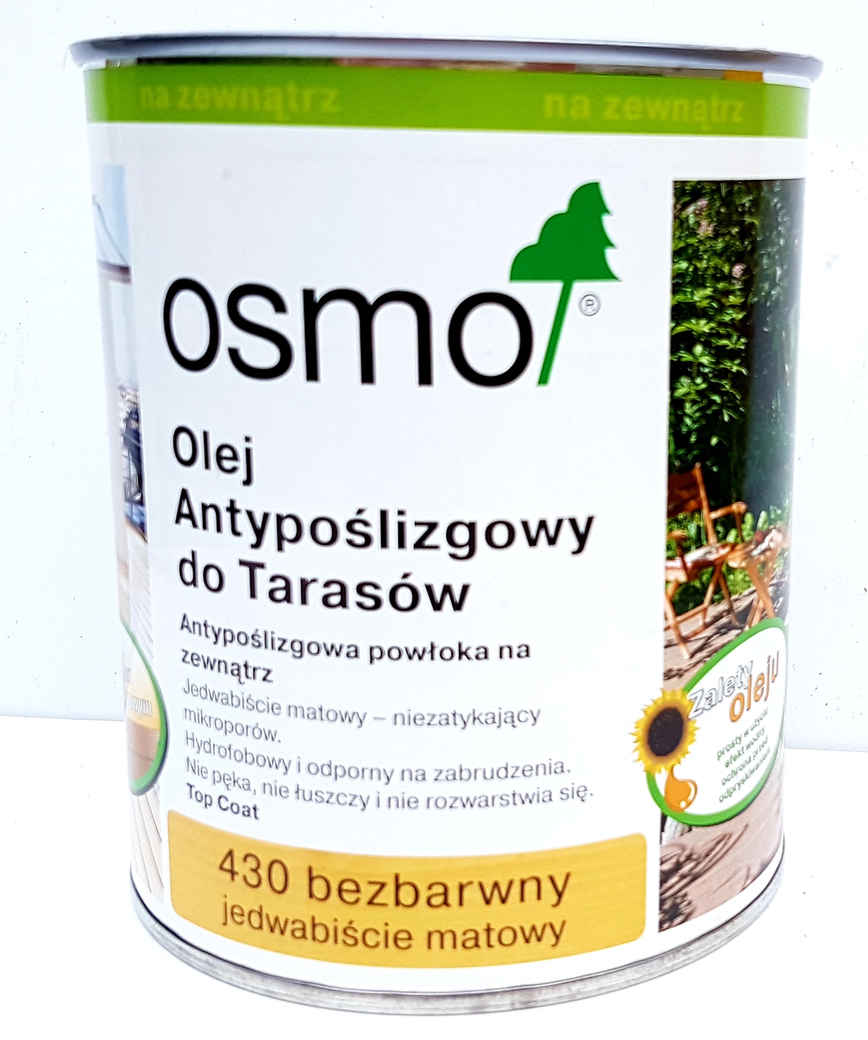 Osmo 430 Olej do tarasów ANTYPOŚLIZGOWY BEZB. 1,5l