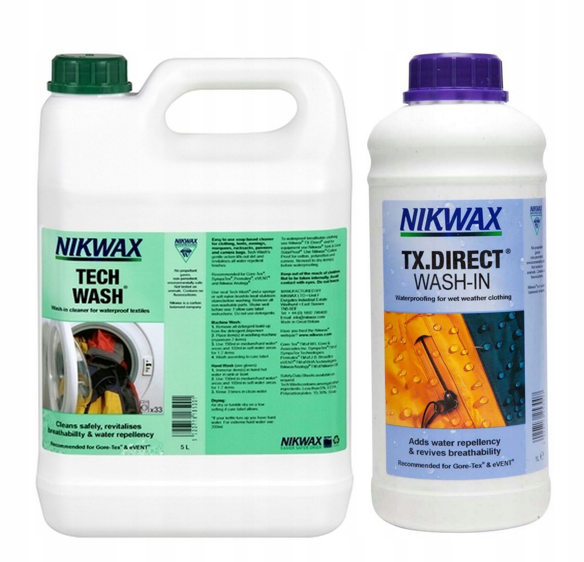 

Nikwax Tech Wash Płyn do prania 5L + Tx Direct 1L