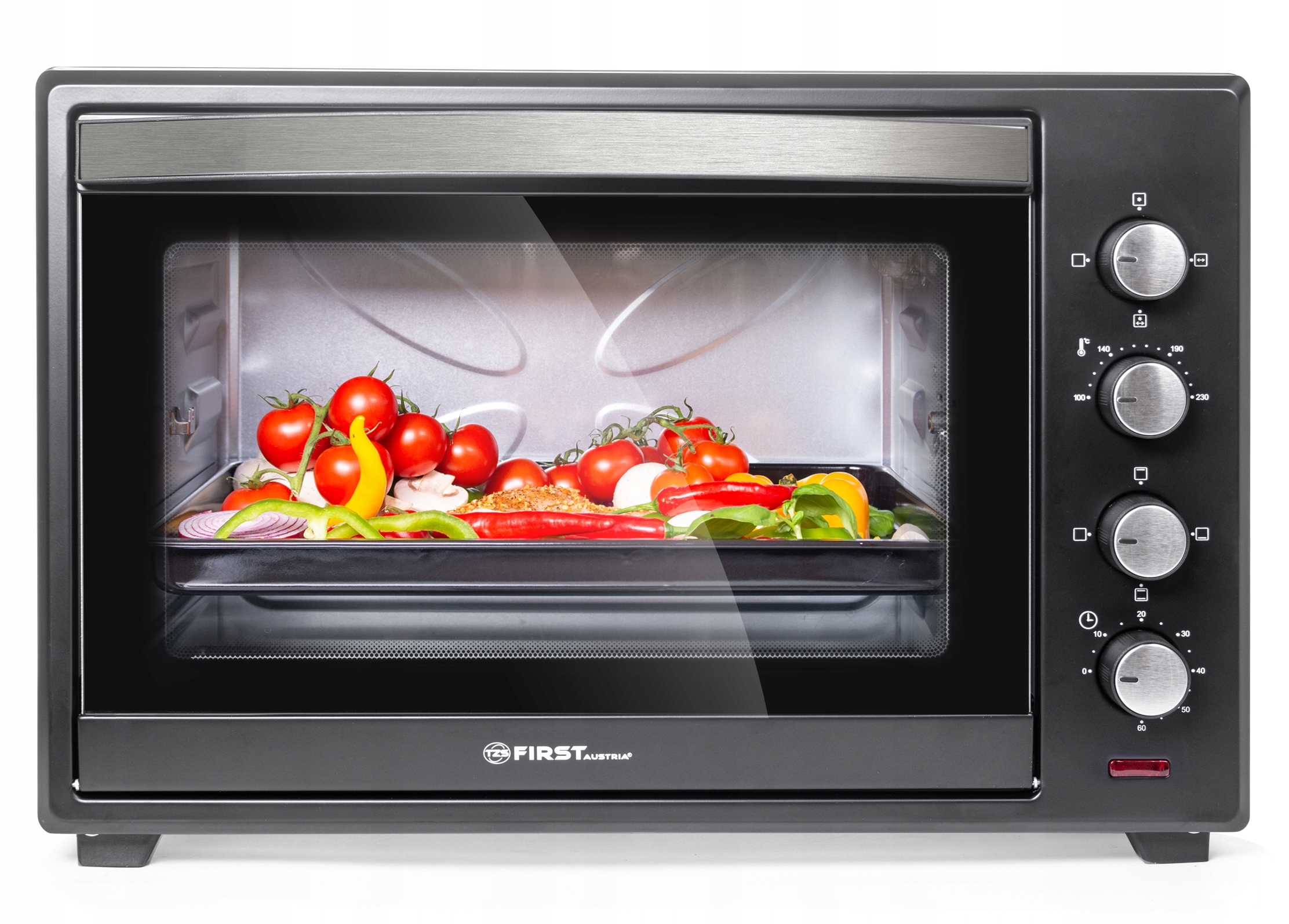 Piekarnik elektryczny First Austria FA-5047 60 L czarny termoobieg rożen