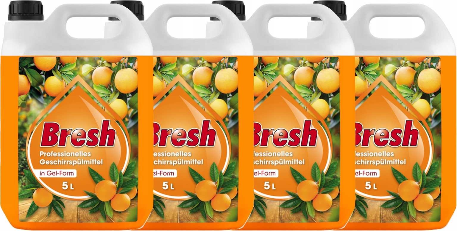 NIEMIECKI PŁYN DO MYCIA NACZYŃ - ŻEL 4 x 5L = 20L Postać żel
