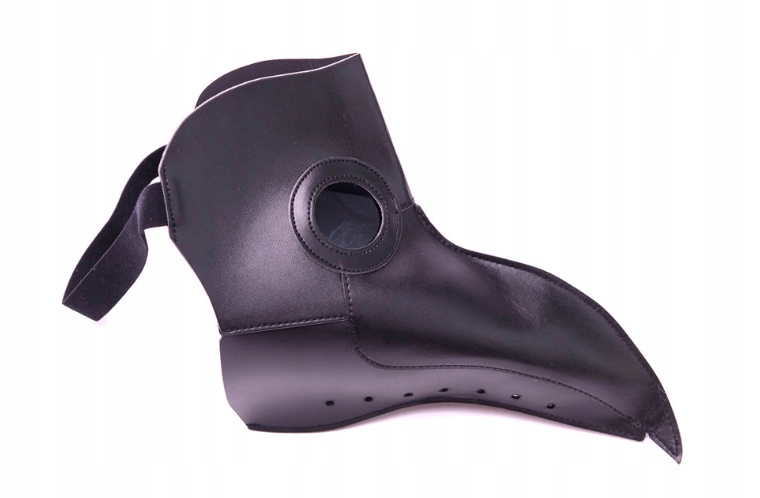 Maska PLAGUE DOCTOR DŻUMA PTAK BLACK MASK ZARAZA Marka inny