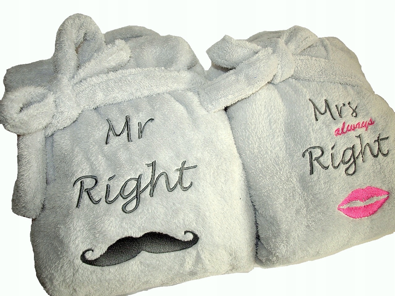 КОМПЛЕКТ 2 ХАЛАТ с Вашей вышивкой, СВАДЬБА, ГОДОВЩИНА