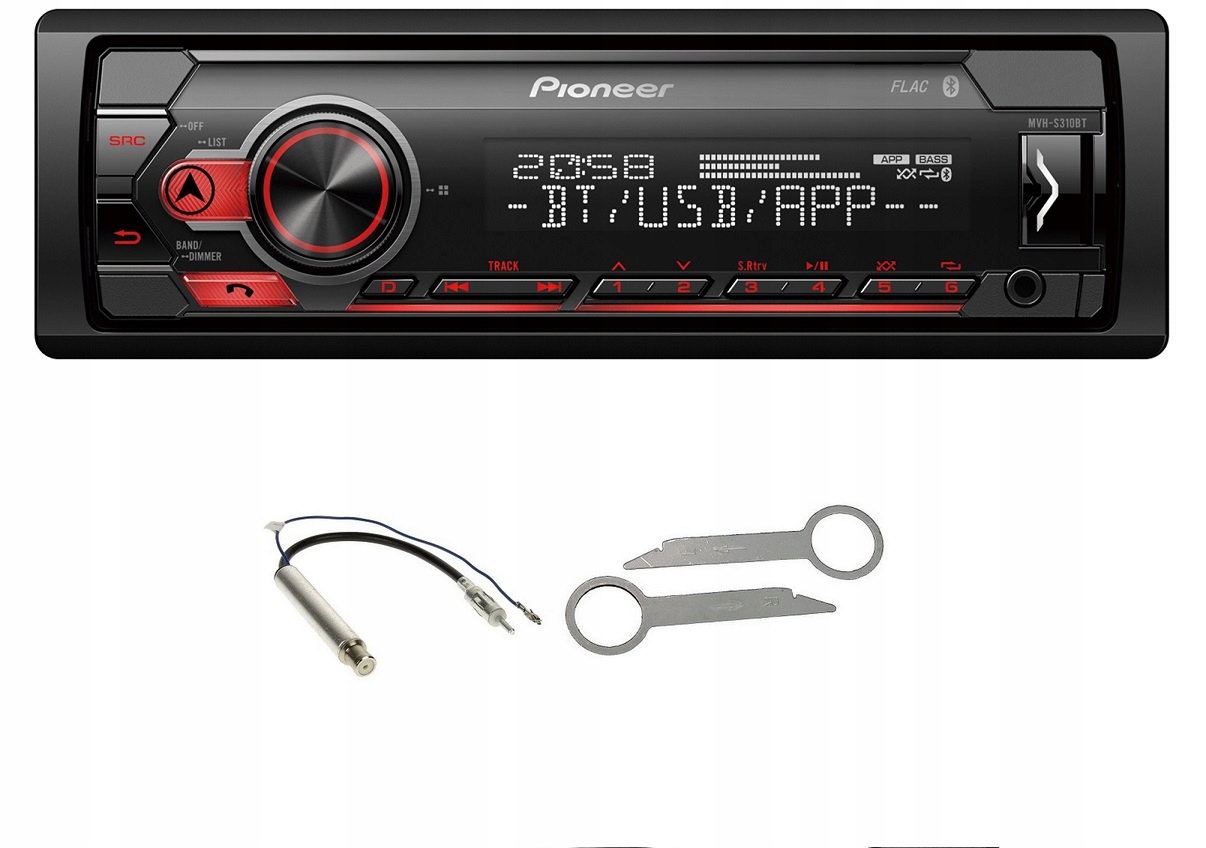 Rádio Pioneer MVH-S300BT Bluetooth Vw Golf 4 Bora