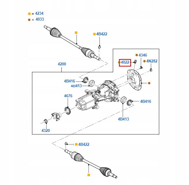 NA01-27-238,NA0-27238,NA01-27-238,NA0-27238,NA01-27-238 - Symering полуоси сзади symering MAVERICK L / P
