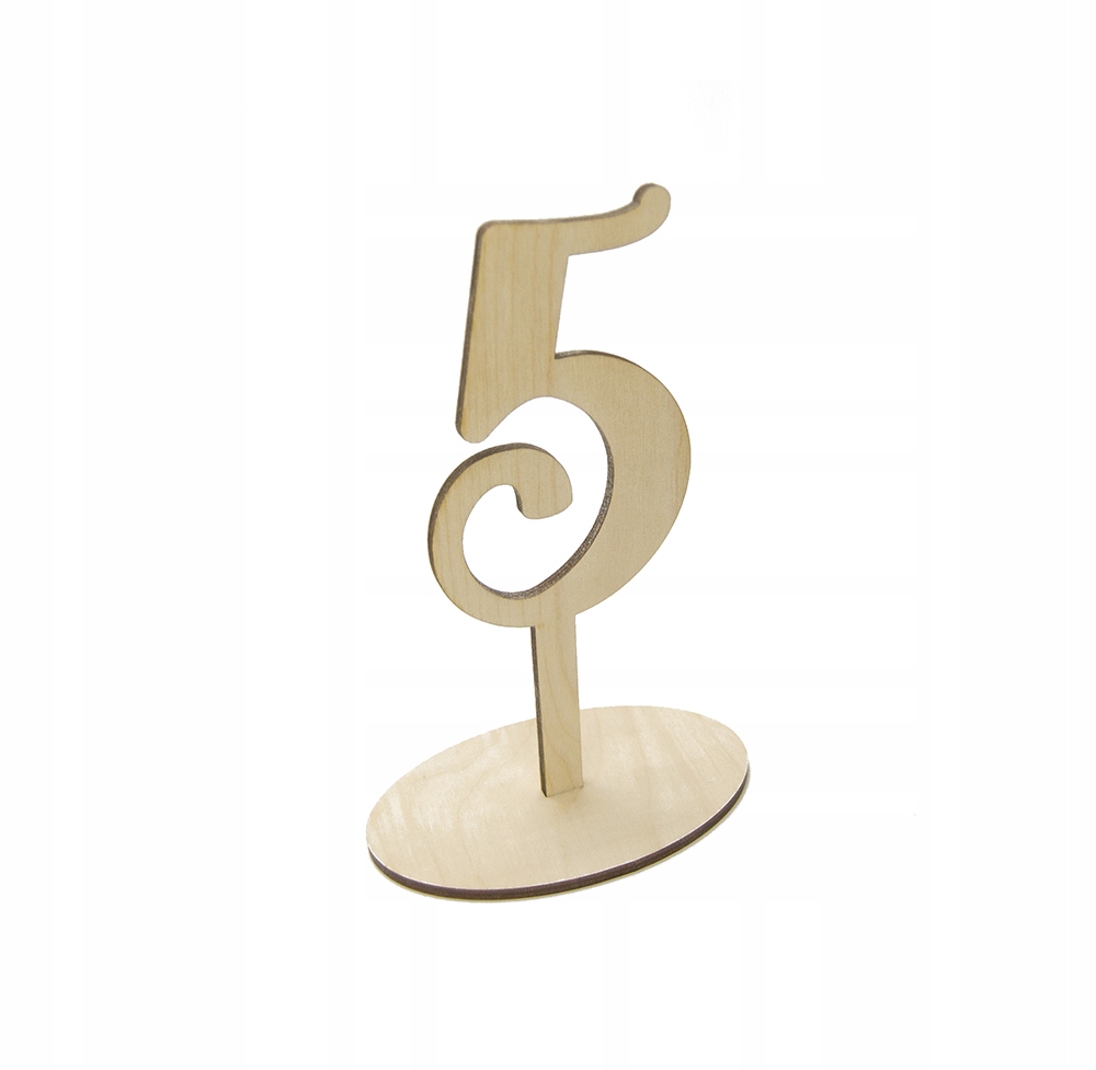 

Numer na stół, sklejka, cyferki, ślub, Solidne 5mm