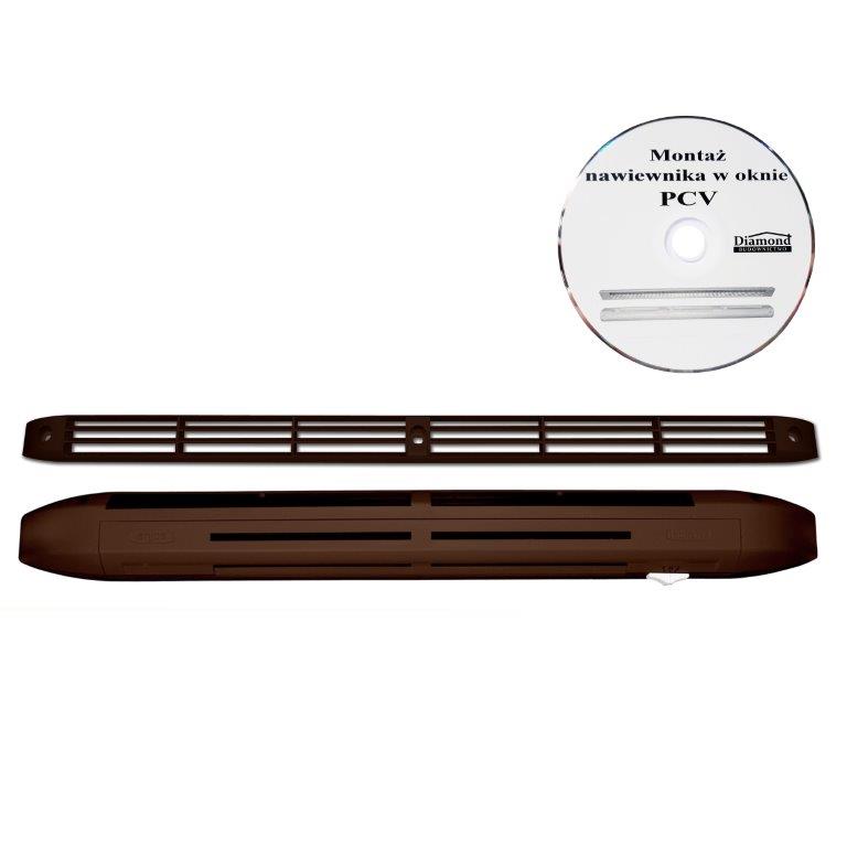 

Nawiewnik higrosterowany Isola Hy Plus Ciemny Brąz