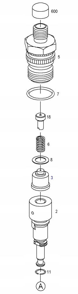1418325016-4 - MERCEDES OM636 1.8 D SECTIONS INJECTION PUMP 4 pcs!
