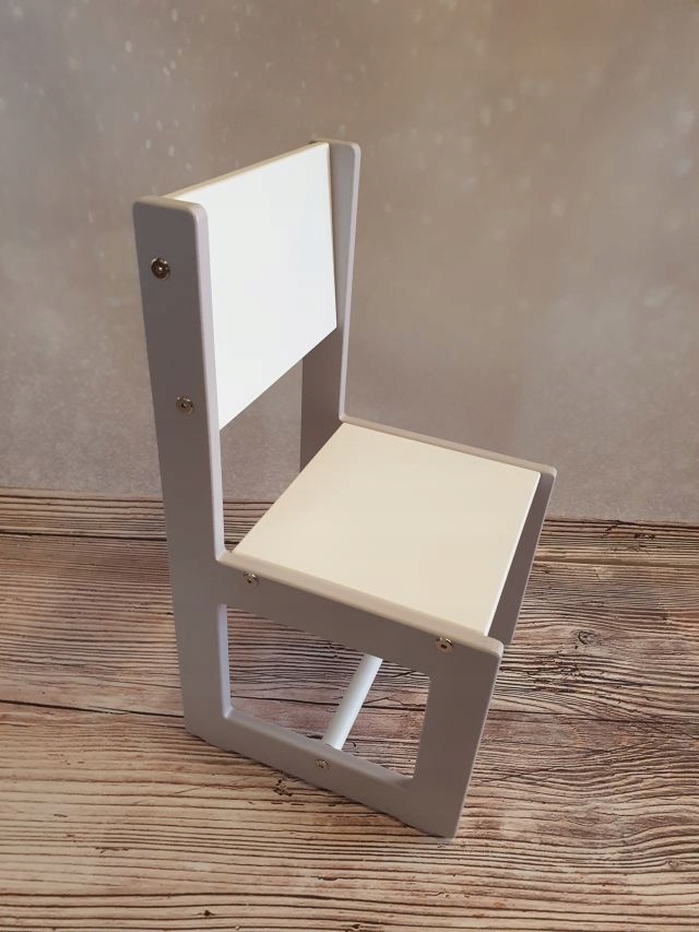 STOLIK Z KRZESEŁKIEM BIURKO DREWNIANE DLA DZIECI Długość stołu 58 cm