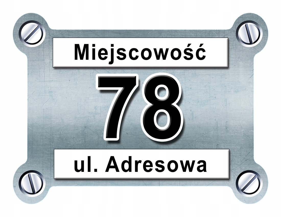 

Tabliczka Adresowa Adres Numer Na Dom znak ulica