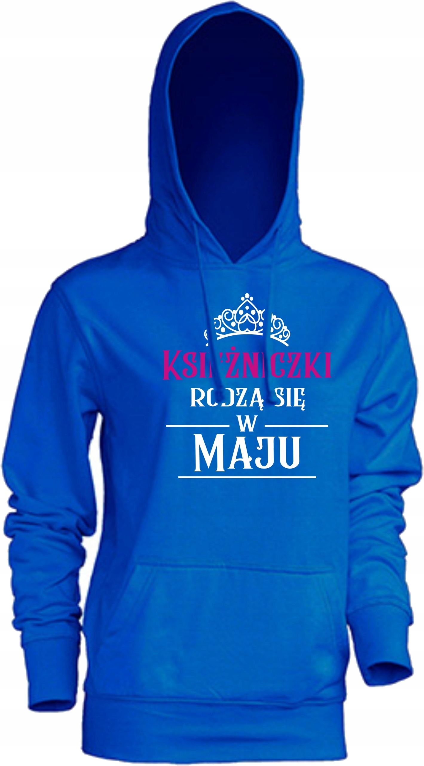 

Bluza z nadrukiem Księżniczki rodzą się w Maju L
