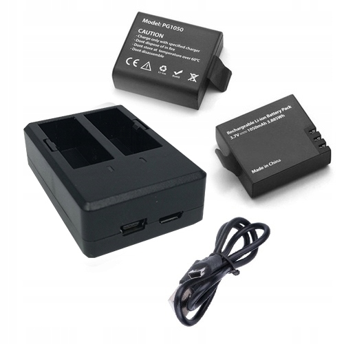 

Eken Podwójna Ładowarka + 2 Baterie 1050mAh