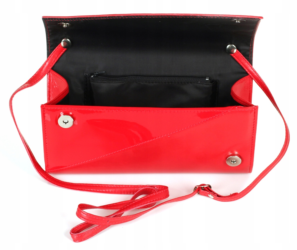 SALVARE Modna kopertówka ŻMIJA Metalik KOLORY W65Z Materiał dominujący skóra ekologiczna