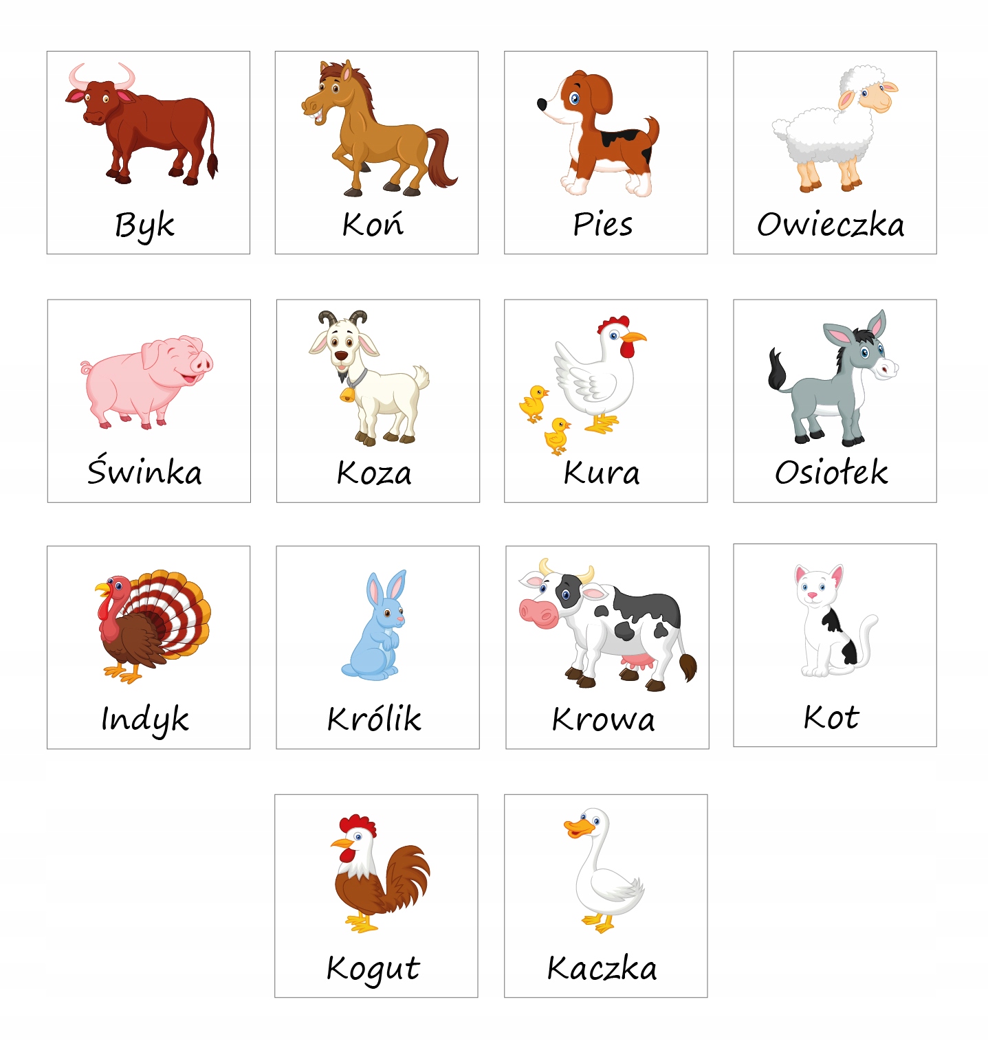 

Zestaw Magnesów dla dzieci na lodówkę Zwierzęta