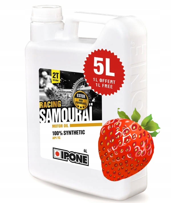 

Duża Butla! 5L Ipone Samourai Racing 2T Truskawka!
