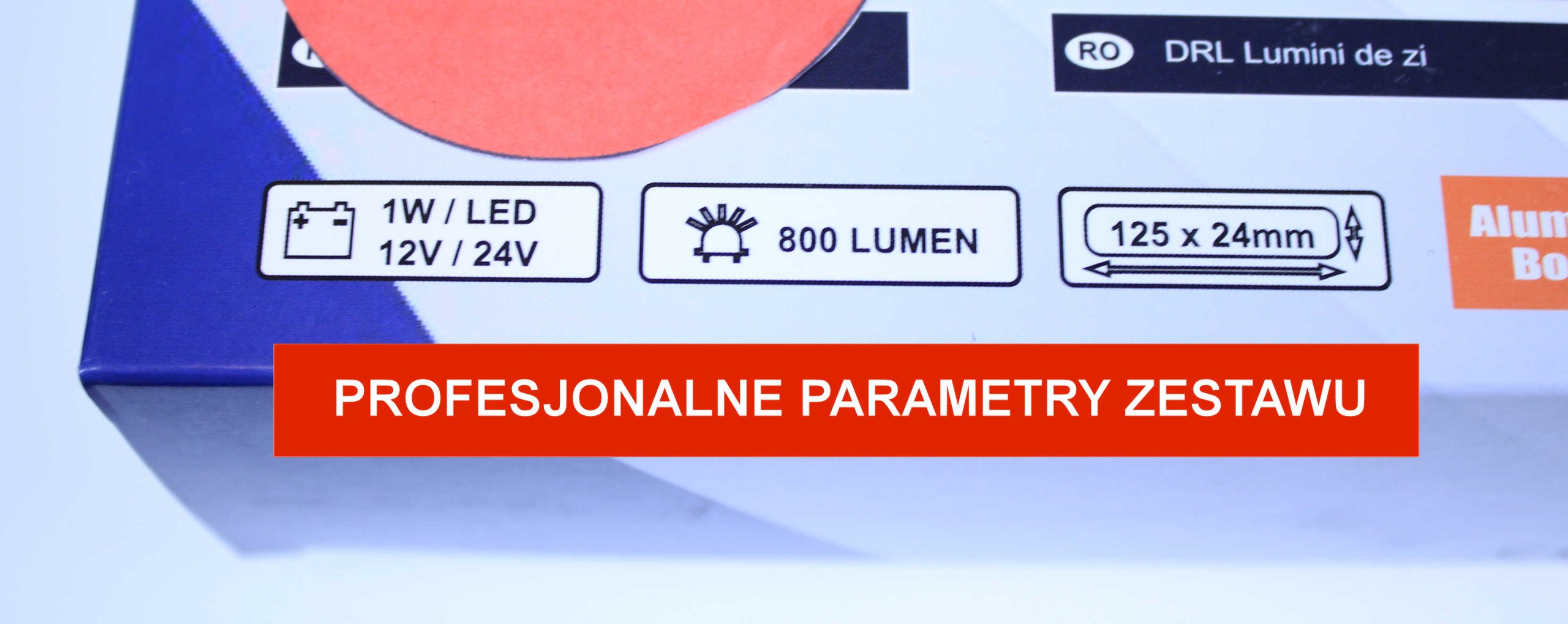 SWIATLA DZIENNE PROFESJONAL HP540PRO JASNE METAL Shape longitudinal