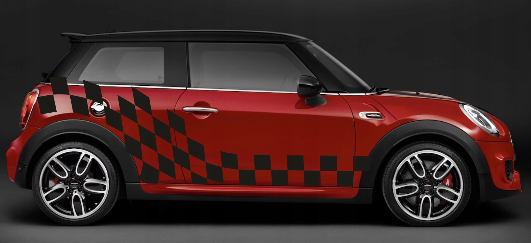 Naklejki Mini Cooper szachownica boki WYS JAKOSC Manufacturer carstickers pl