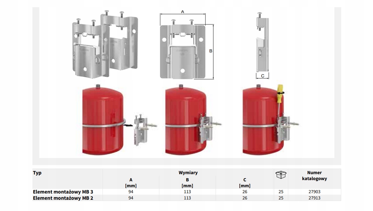 FLAMCO MB2 27913 - Uchwyt naczynia wzbiorczego Marka Flamco