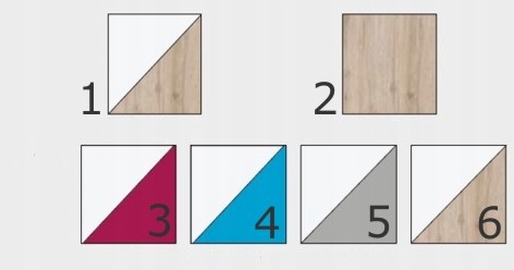 meble NICO 12 szafka półka wisząca ścienna na książki dąb jasny biały Kod producenta nico 12