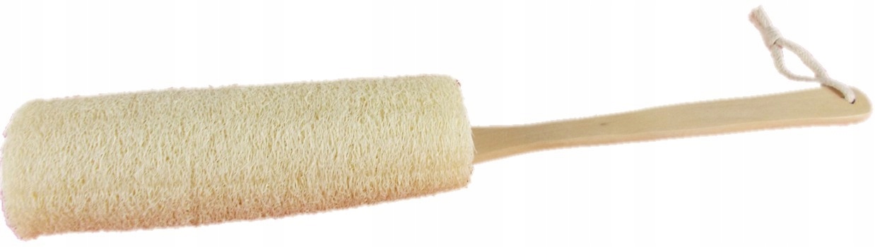 GĄBKA NATURALNA SZCZOTKA DO KĄPIELI MYCIA PLECÓW MASAŻU NA RĄCZCE