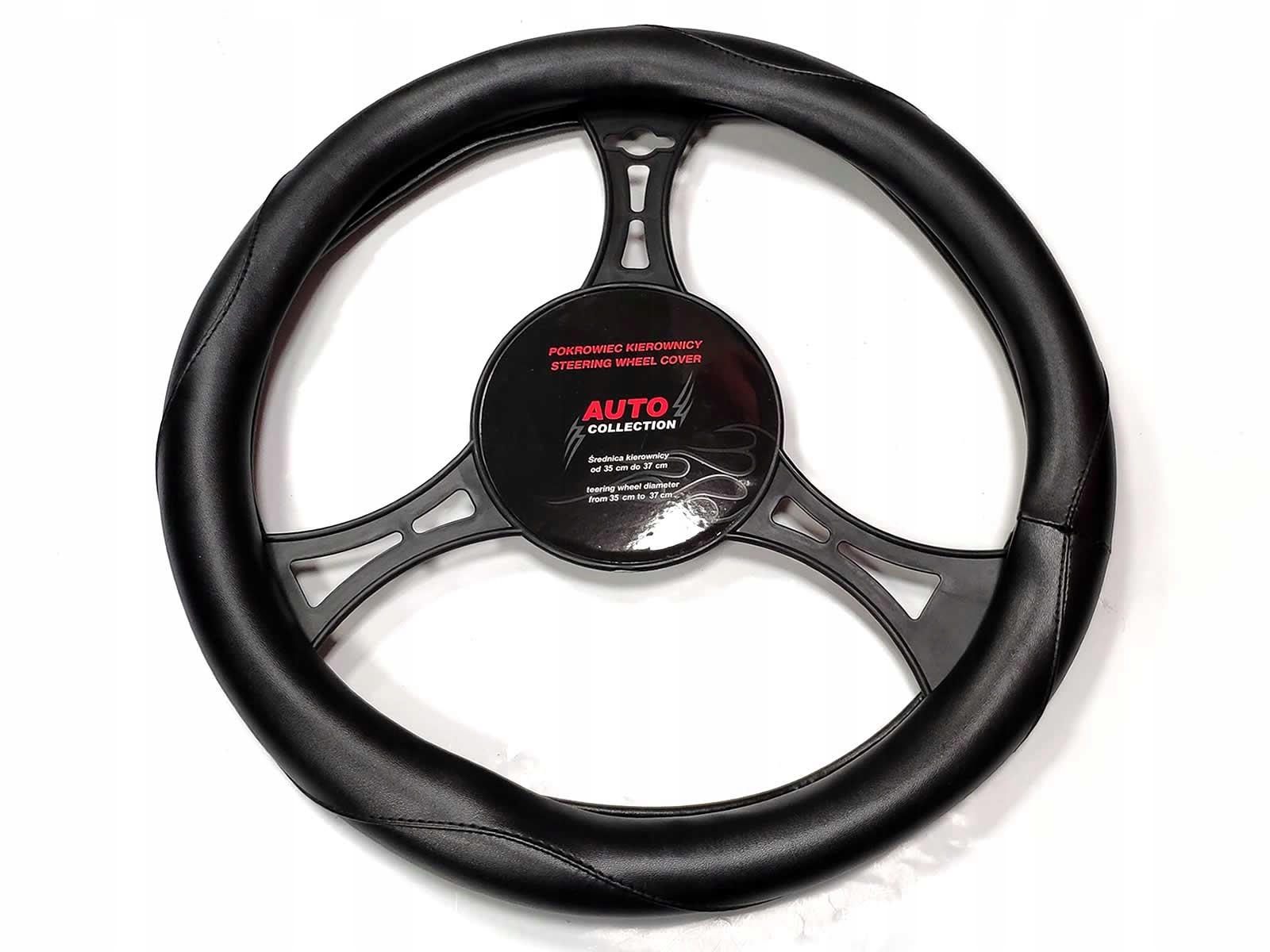 GRATISY# POKROWIEC NA KIEROWNICE S 35-37cm CZARNY