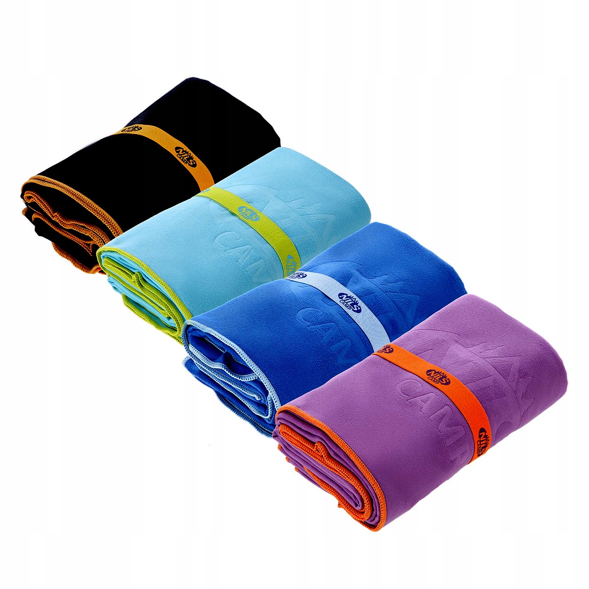 RĘCZNIK Z MIKROFIBRY FIOLETOWY 180x100 cm szybkoschnący Materiał dominujący mikrofibra