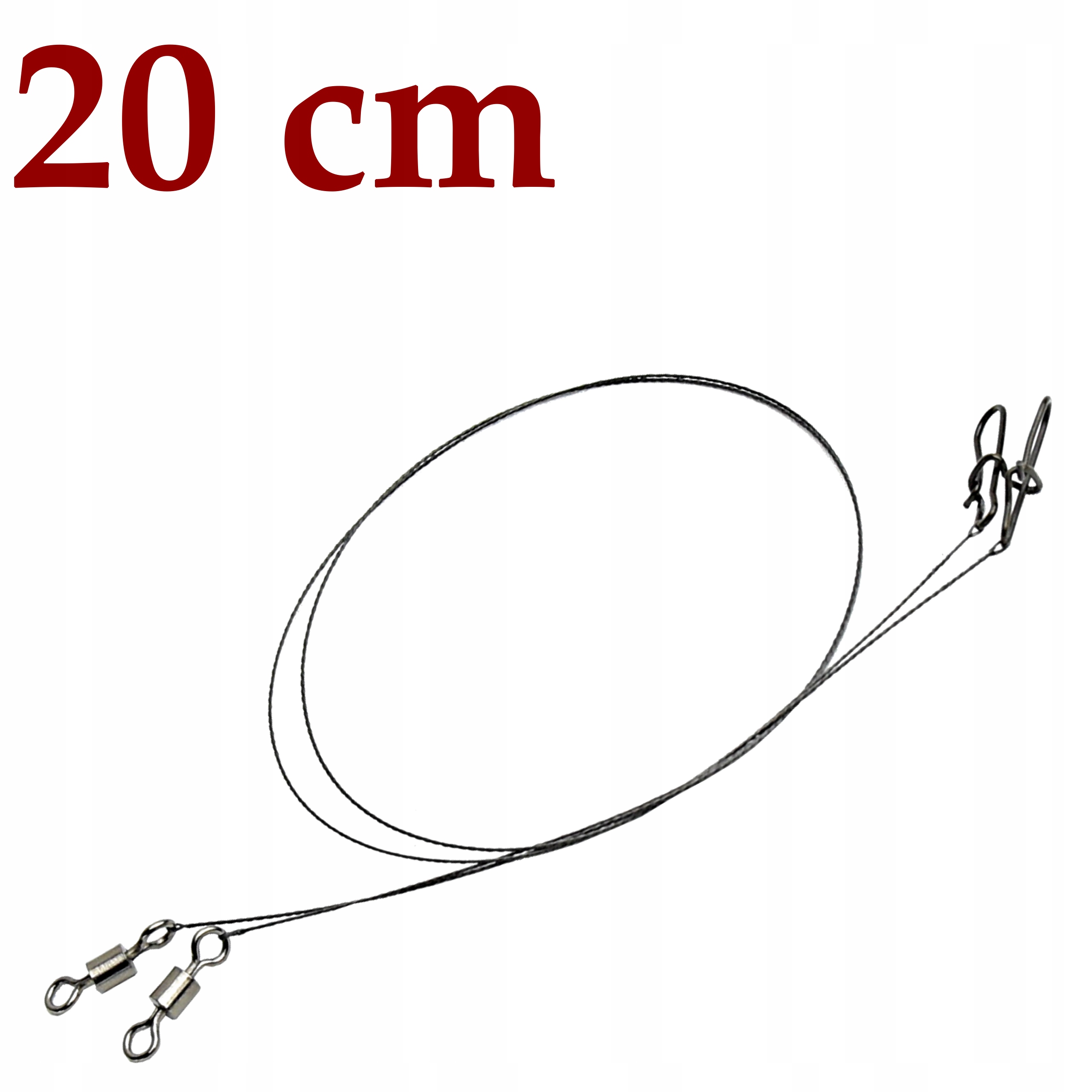 PRZYPONY WOLFRAMOWE EXTRA 20 cm 5 kg - 2 szt Materiał wolfram