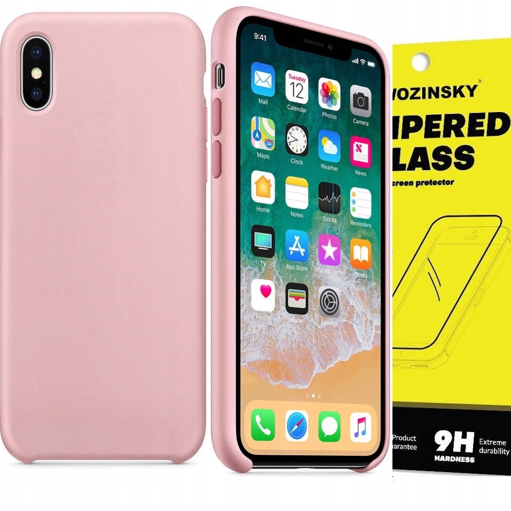

Etui Obudowa Silikonowe Do Iphone Xs X Szkło