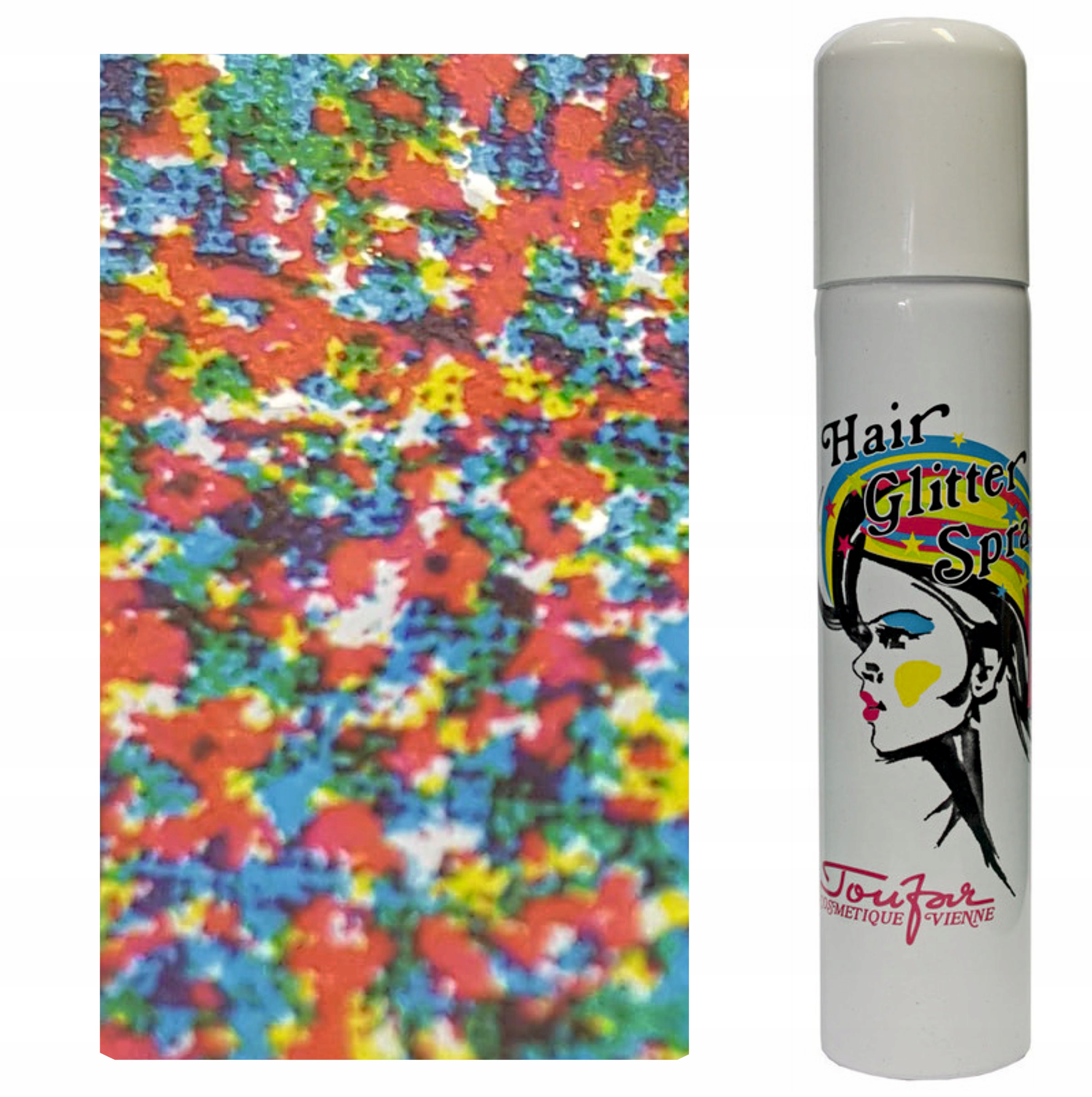 

Hair Glitter Farba Sprayu Brokat Wielokolorowy 125
