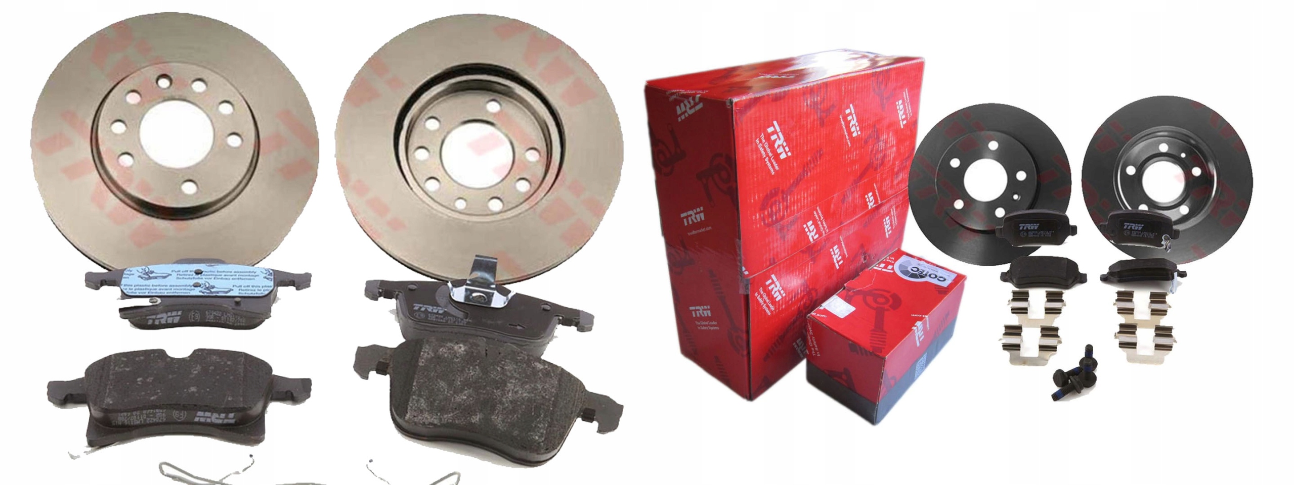 ДИСКИ КОЛОДКИ TRW ПЕРЕДНЯЯ ЗАДНЯЯ OPEL ASTRA III H 280MM