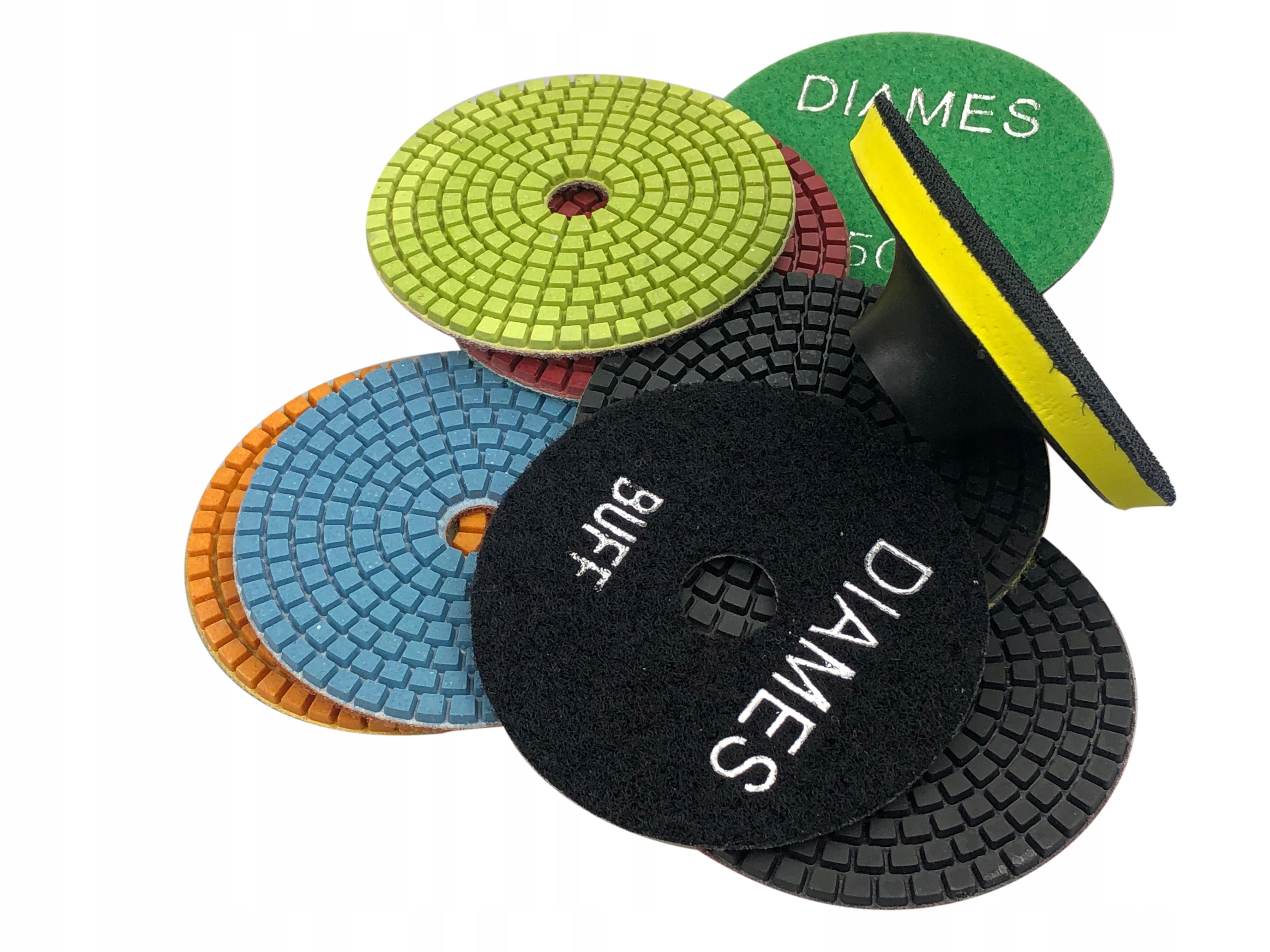 KPL 8 SZT DYSK POLERSKI RZEPIK #50 BUFF + UCHWYT Kod producenta MASSO-100#50-#BUFF+UCHWYT