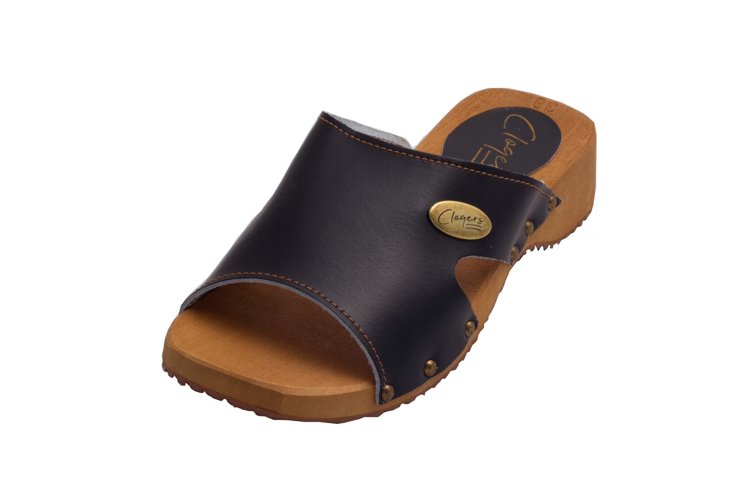 

Chodaki drewniaki skórzane obuwie medyczne Clogers