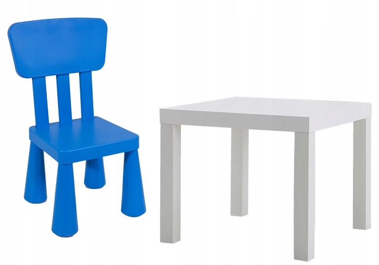 krzesełko mammut krzesło dla dzieci niebieskie ikea Kolor odcienie niebieskiego