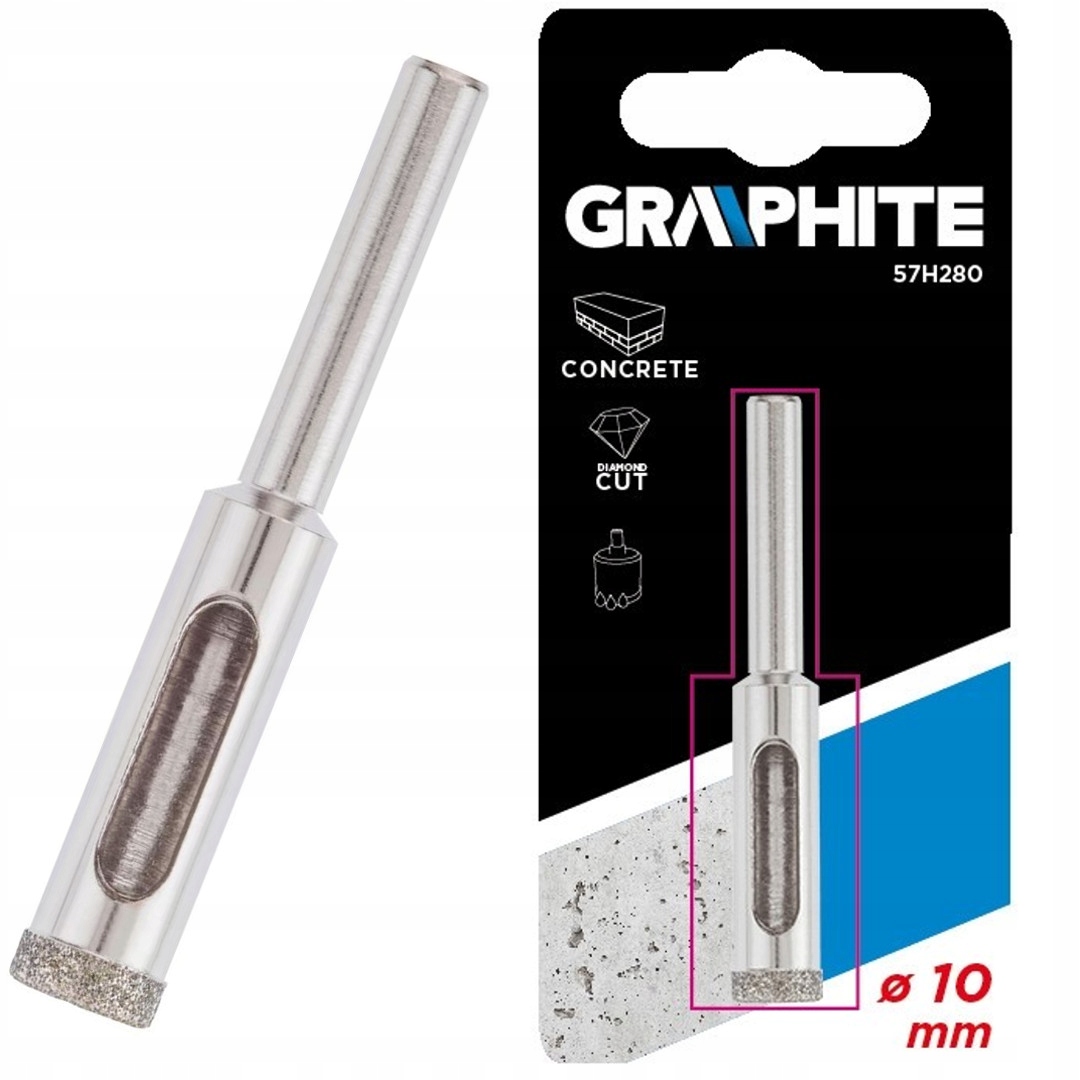 

Graphite Wiertło Diamentowe Do Gresu 10mm 57H280