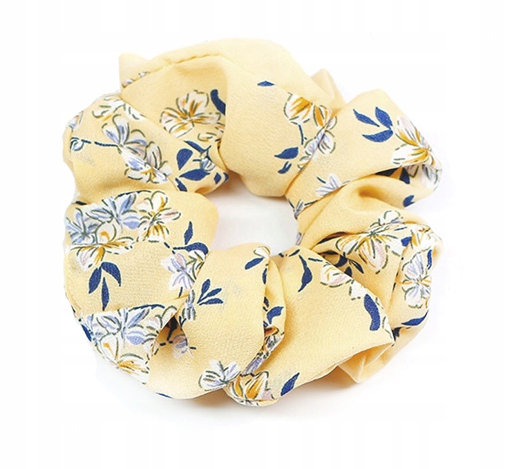 

Gumka do włosów frotka apaszka scrunchies żółta