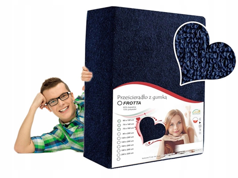 

Prześcieradło 200/200 Ciemne Granatowe Gruba Frota