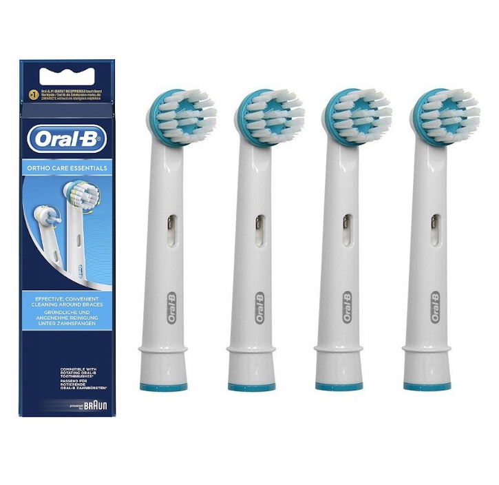 

4 Oryginalne Końcówki Braun Oral-b Ortho Care OC17