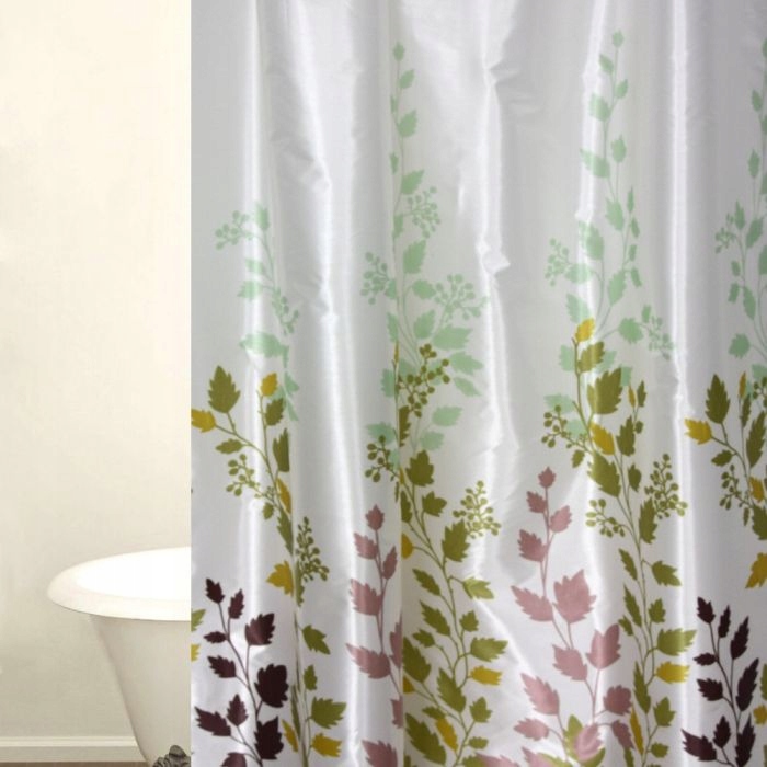 

Zasłona Prysznicowa Gruba Pe 180x180 Drobne Listki