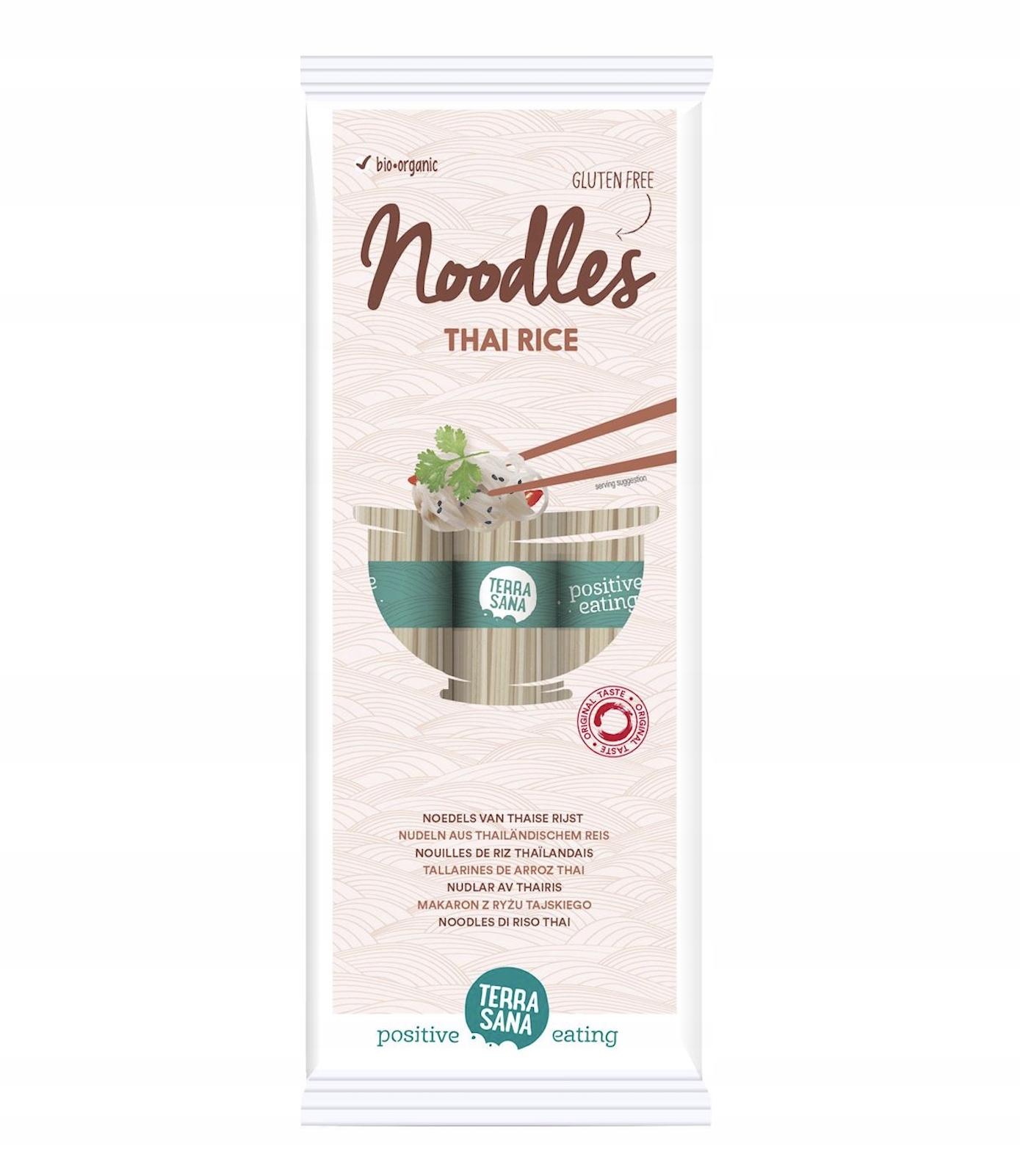 Levně 3x Terrasana Těstoviny (rýžové z thajské rýže) bezlepkové Bio 250 g